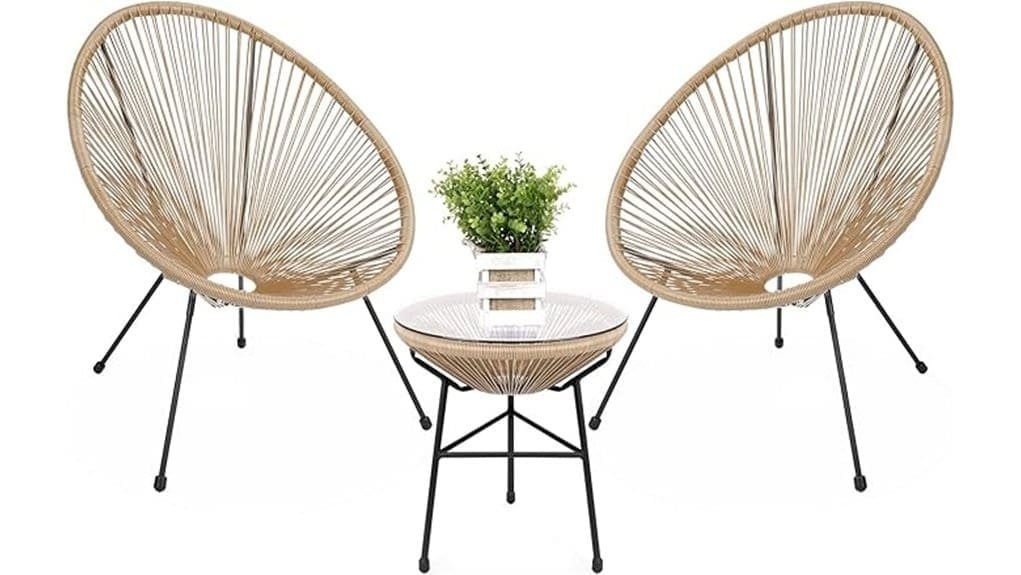 three piece acapulco bistro set three piece acapulco bistro set