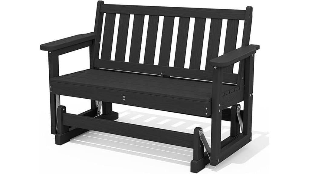 two person patio glider bench