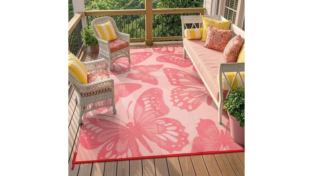 wonnitar 6x9 waterproof patio rug