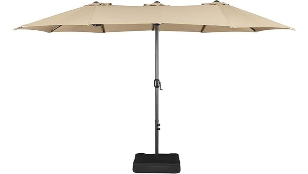 yaheetech 15ft triple umbrella