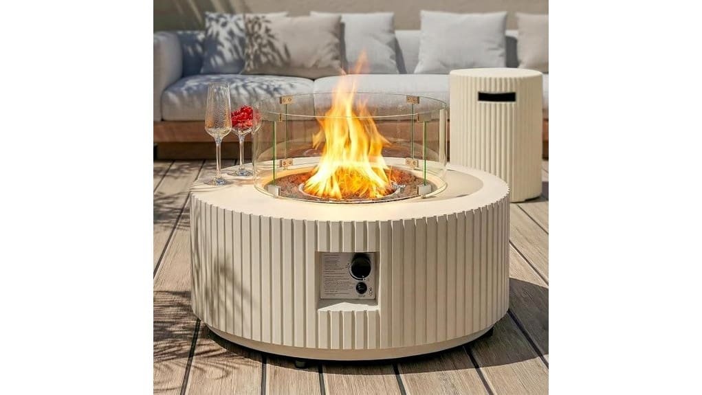 36 inch propane fire table